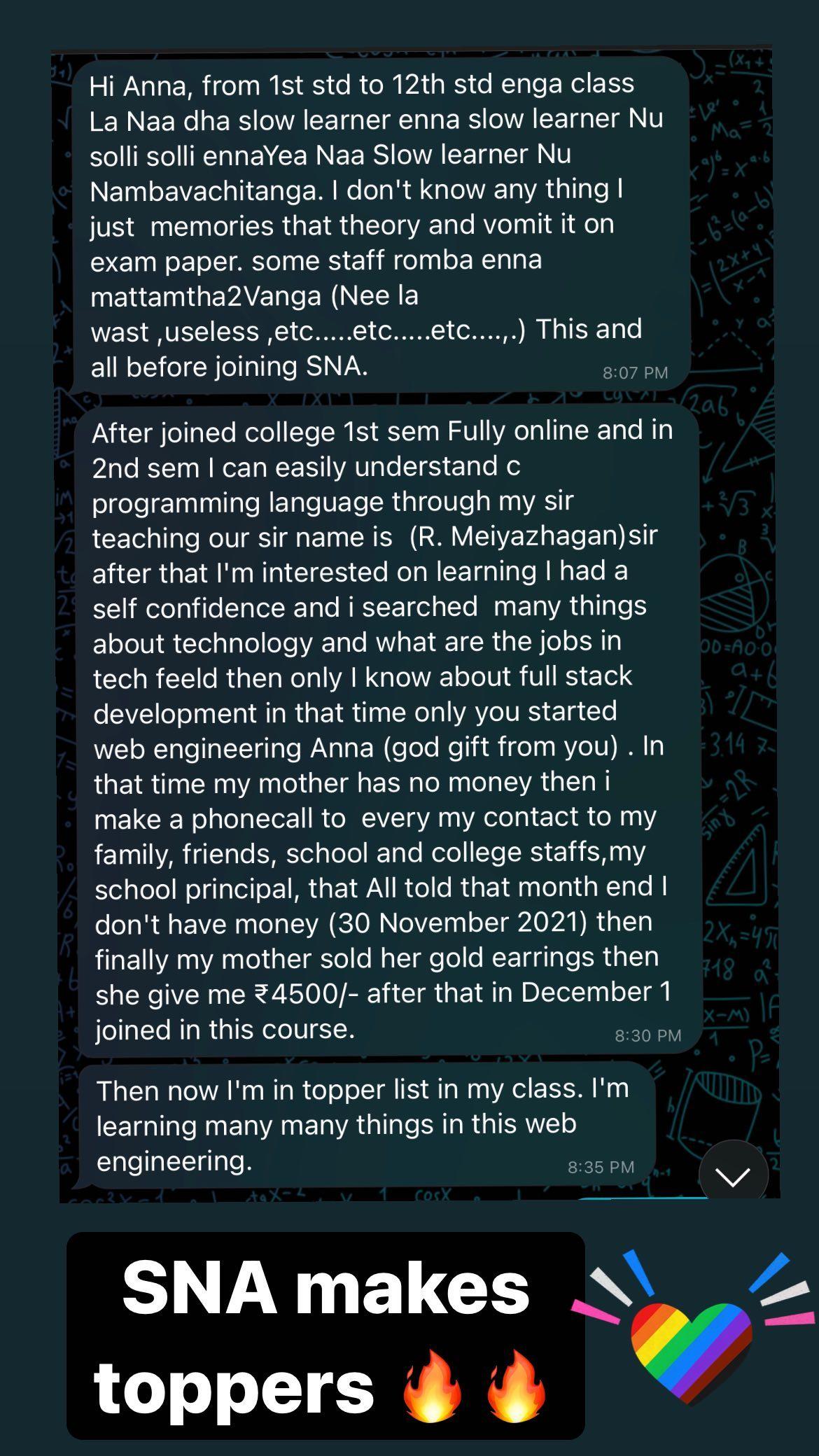 SNA student