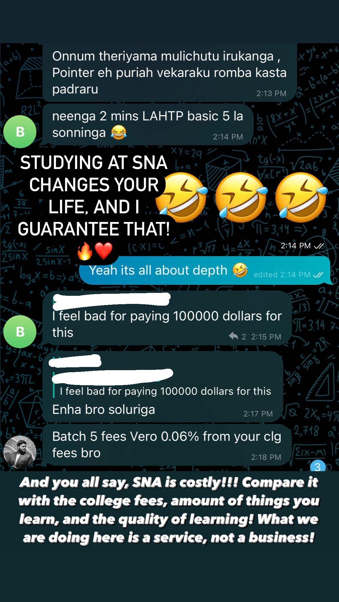 SNA student review