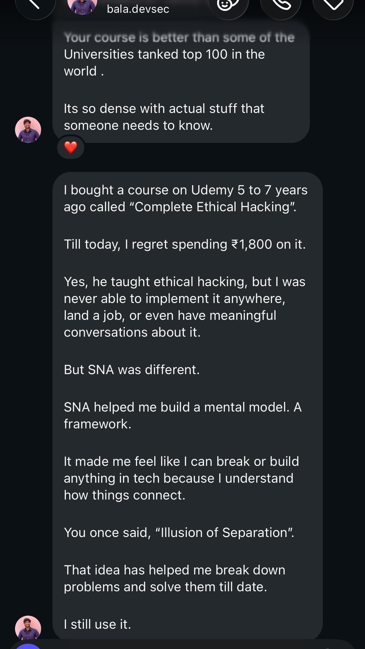 bala.devsec review