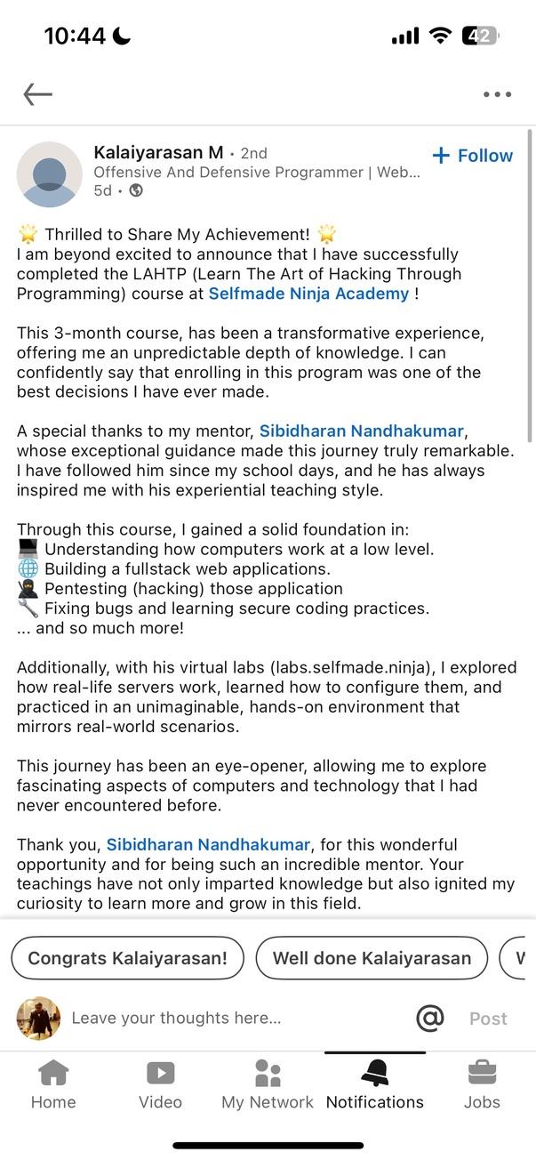 Kalaiyarasan M