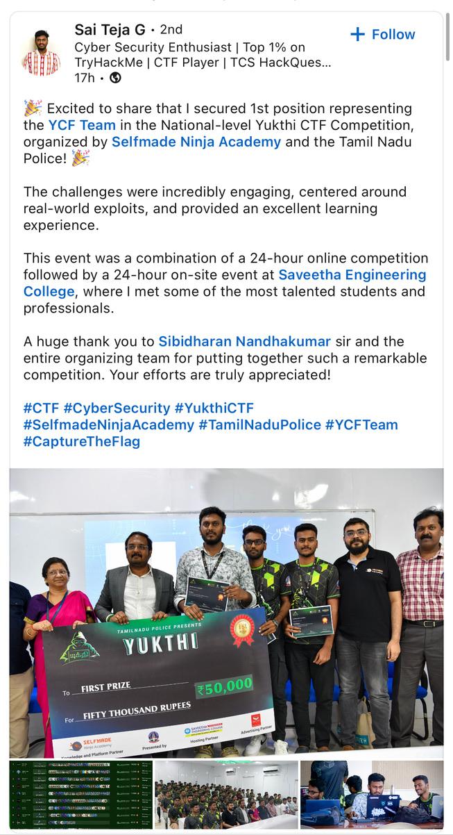 Sai Teja G